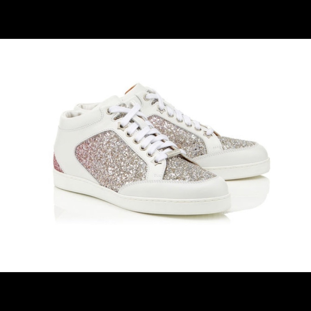 Jimmy Choo authentic sneakers with Glitter